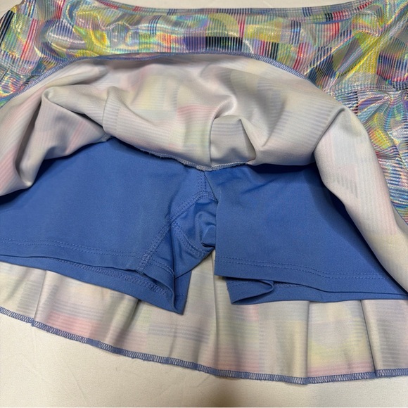 Lucky in Love Size L 12 Shimmer Tennis Pickleball Golf Skirt Skort Layers Pleats - Picture 5 of 6